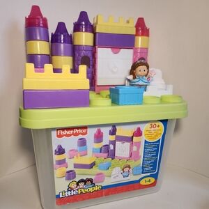Fisher-Price Little People Castle Building Block Set